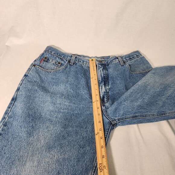 BUGLE BOY 750 Vintage Unisex Baggy Tapered Easy Fit Size 38W 32 IN Exc. Condit. - Picture 15 of 16